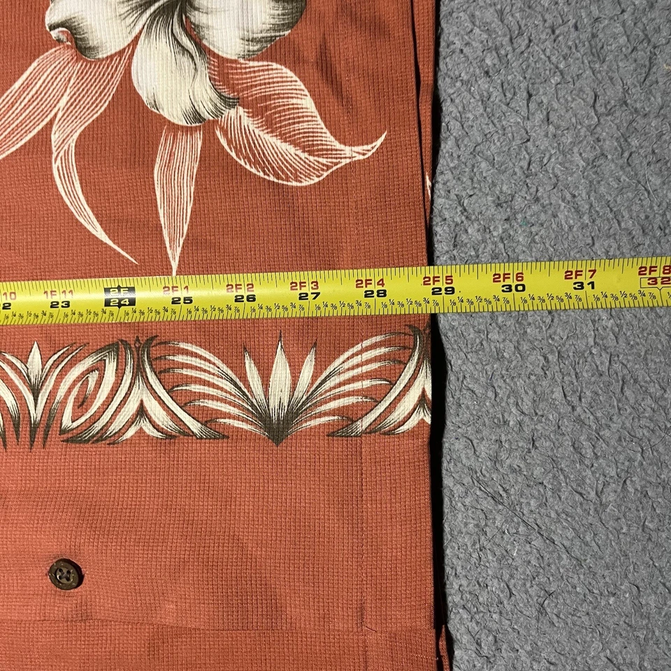 Camisa Hawaiana Quicksilver Para Hombre Mediana Seda Floral Cómoda Relajada Manga Corta Foto 3 de 4