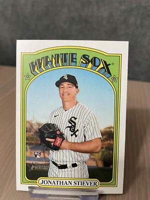 Jonathan Stiever Chicago White Sox MLB Topps Heritage 2021