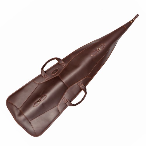 Tourbon Leather Shotgun Case Gun Slip Zippered Cover Bag Soft Padded Hunting NEW - Picture 22 of 22