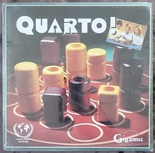 VINTAGE Quarto Wooden Board Game NEW Sealed Gigamic 1991 Strategy Brown