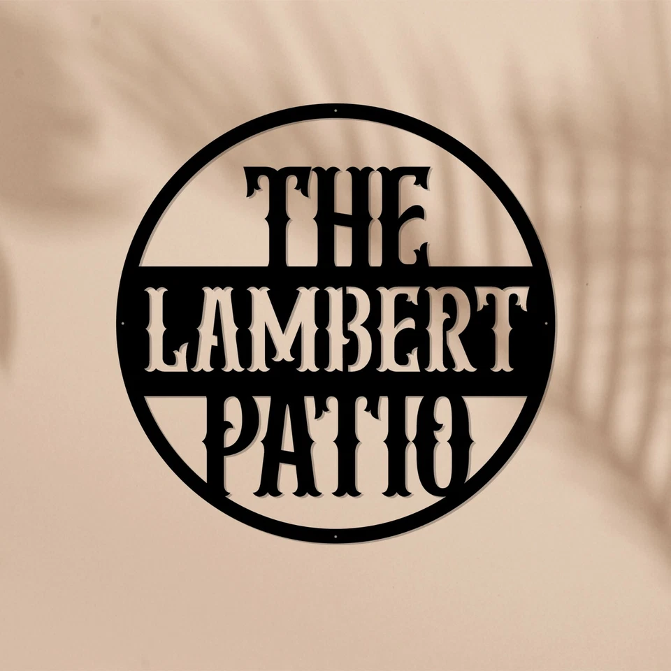 Custom Metal Hanging Patio Sign Personalized Gift Wall Art Decors - Image 4 of 4