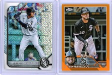 * LENYN SOSA * 2023 TOPPS CHROME ORANGE REFRACTOR RC # 25 + 2022 1ST CHROME MOJO