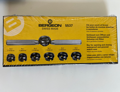 Bergeon 5537 Waterproof & Grooved Watch Case Opener, Back Case