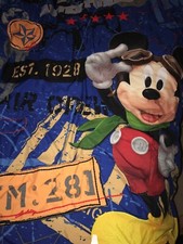 Disney Mickey Mouse Aviator Adventures Airplane Childs Blanket Toddler Bedding