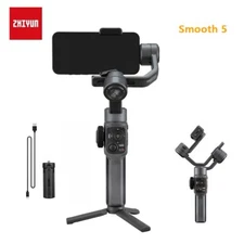 Zhiyun Smooth 5 Phone Gimbal, 3-Axis Handheld Smartphone Stabilizer Grip Tripod