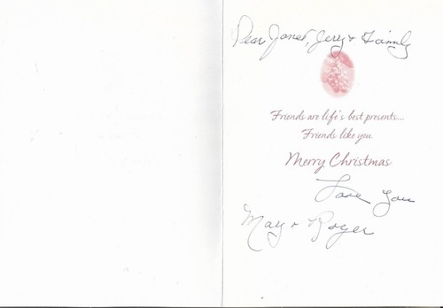 Vtg CHRISTMAS CARD 4x6 Used Little Boy Pulling a Sled & Puppy with Lantern - Picture 2 of 3