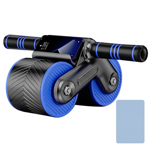 Ab Wheel Roller AntiSlip Abdominal Trainer with Mat Home Gym Fitness