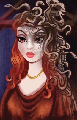 Haunted Mansion Portrait Medusa Young Woman Disney WDW Poster NON GLOSSY v2