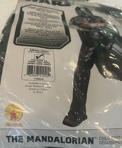 Rubies Star Wars The Mandalorian Beskar Armor-Childs Costume-Small sz 4-6 - Picture 5 of 9