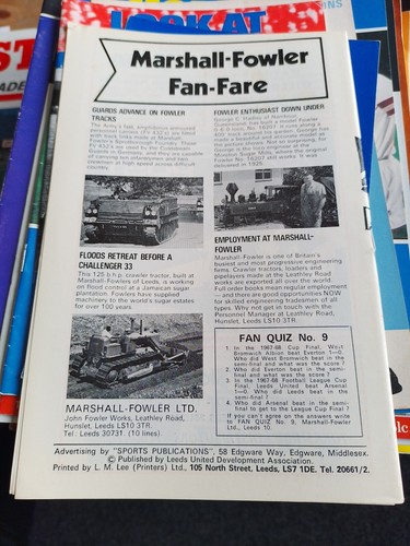 Leeds Utd v SARPSBORG 1970-71 Inter Cities Fair Cup with Token 29/9/1970 - Picture 4 of 4