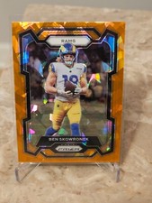 BEN SKOWRONEK 2023 PANINI PRIZM FOOTBALL ORANGE ICE RAMS NO. 163 Rams