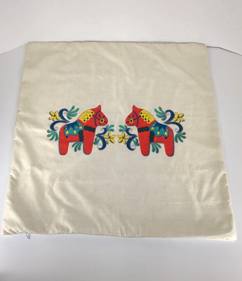 2 fundas de almohada Dala Horse 19 x 18 Foto 2 de 4