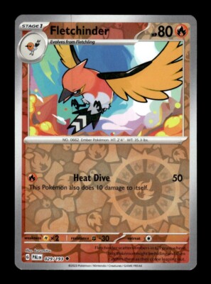 Pokemon Paldea Evolved Fletchinder 029/193 Reverse Holo | eBay
