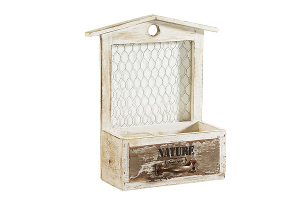 Mini Deko Holz Pflanzschale Blumentopf Pflanzkasten Blumenkasten Balkon Blumen-image