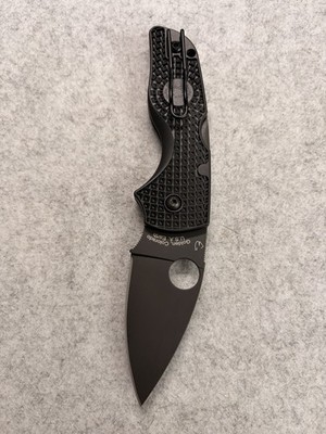 Spyderco Lil' Native Lightweight Backlog Black Fran DLC Taschenmesser CTS-BD1