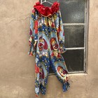 Vintage 1960s Barnum & Bailey Clown Print Jumpsuit Halloween Costume Vintage
