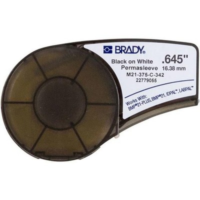 Brady M21-375-C-342 schwarz auf weiß 2,1 m x 16,38 mm