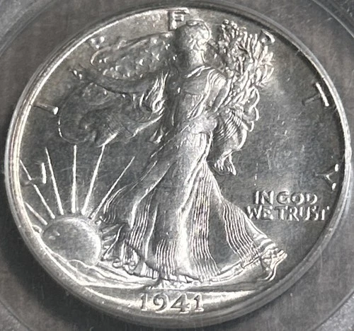 Above Average Strike, 1941-S Walking Liberty Half, PCGS MS 63, Free Shipping
