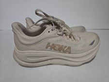 Hoka One One Bondi 9 Women Shoe Vanilla Birch Casual Running Sneaker 5.5