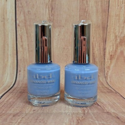 2 ibd Advanced Wear Pro-Lacquer Periwinkle Blue Nail Polish 0.5oz