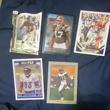 Topps 2006 Chrome Score NFL 5 Card Lot McCaffrey Vickers Ball Crumpler Burleson
