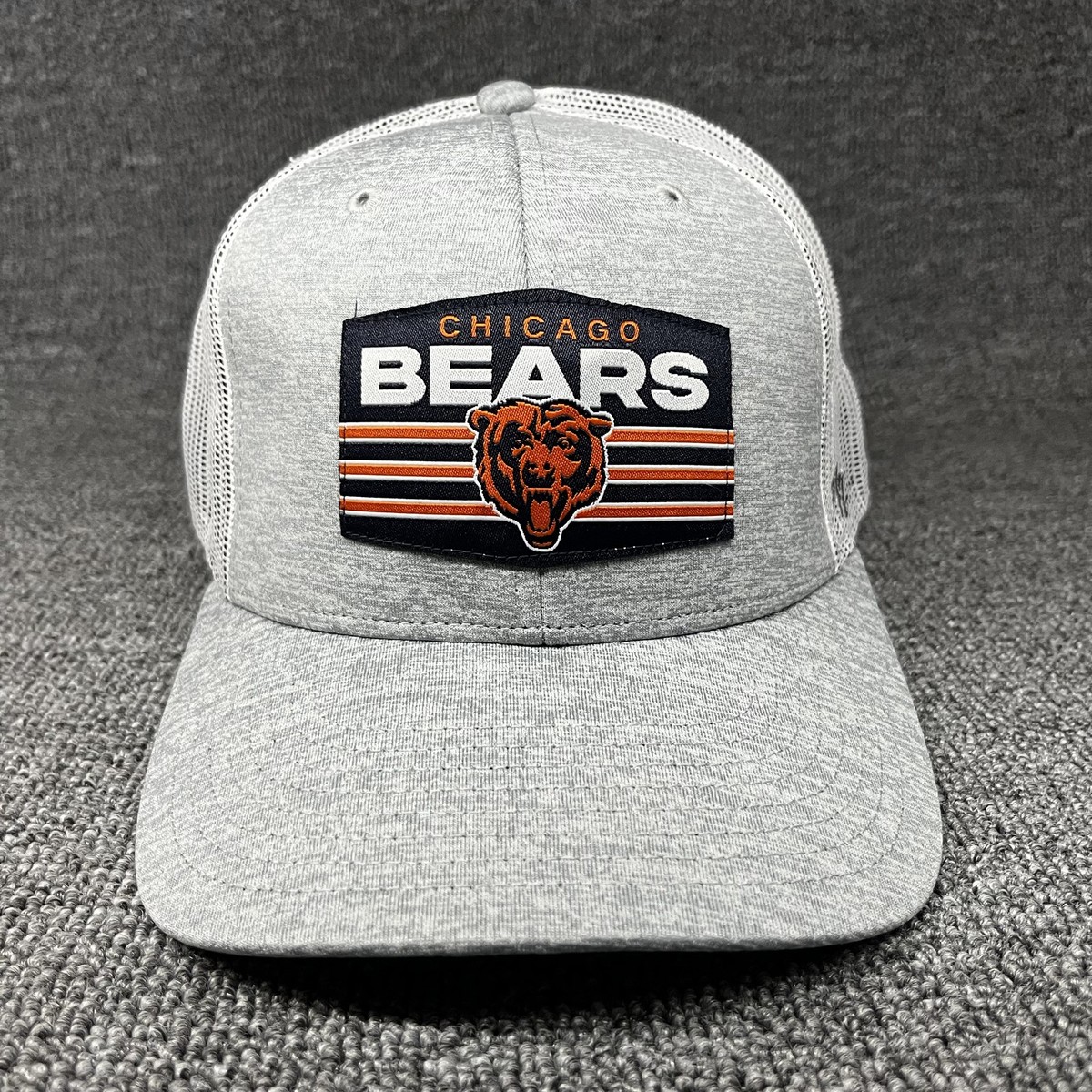 '47 Brand Chicago Bears Trucker Snapback Hat Gray White Mesh NFL Cap
