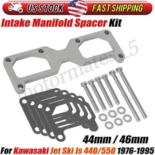 For 1976-1995 Kawasaki Jet Ski JS 440 550 SX Intake Manifold Spacer Kit 44/46cm