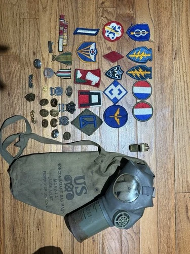 WW1 WW2 Military Patches Medals and Memorabilia Lot