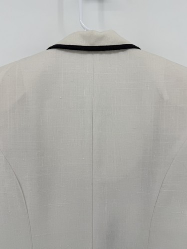 Vtg Leslie Fay Suit Jacket Blazer Short Sleeve Sz 10 Diamond Color Block 80s USA - Picture 5 of 8