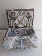 Marks And Spencer Wicker Picnic Hamper Basket Set For 2