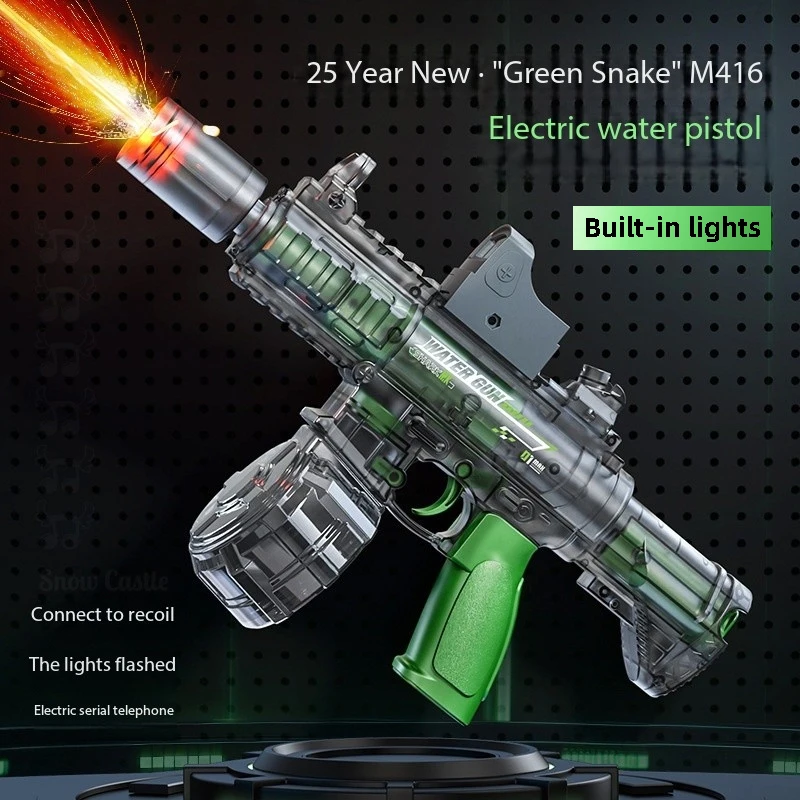 Electric M416 Water Gun | Automatic High-Pressure Toy Rifle for