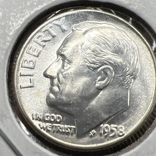 1958 P Roosevelt Dime CH BU LUSTER! 90% Silver US Coin Actual Coin Get Yours Now