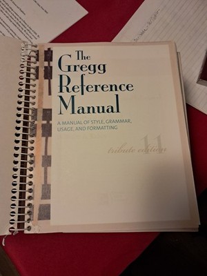 Basic Worksheets On Style, Grammar, and Usage the Gregg Reference Manual
