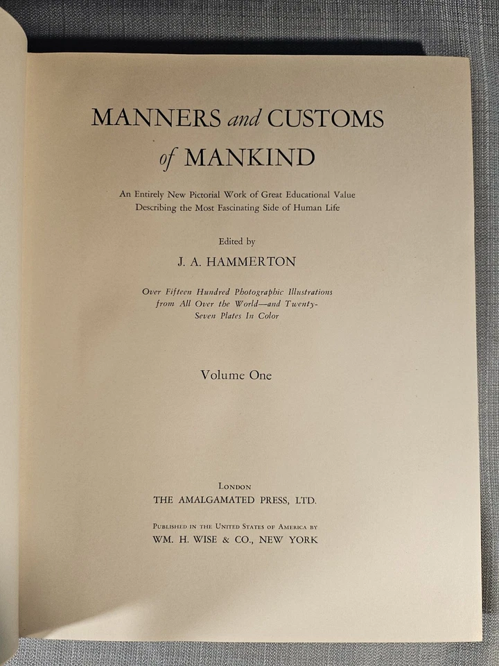 Manners and Customs of Mankind 4 volume complete set Foto 2 de 2