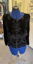 Giorgio Armani RARE Vintage Floral Embroidered Jacket Size 2 US 38 Italy Women's