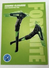 2021 Panini Fortnite Cosmic Cleavers & Crimson Scythe Rare Tool Card #H22