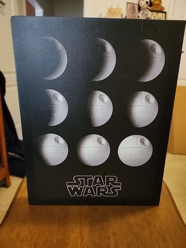 Canvas Of The Stages Of The Moon Death Star Style.  Star Wars