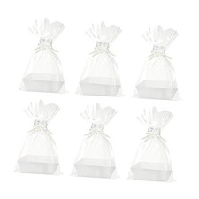 6Pcs Baskets for Gifts Empty Gift Baskets DIY Wrapping Decorative 6 Bags and 6