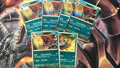 Pokemon Entwicklung zoroark Zorua Englisch 032/031/064 Holo Reverse 6 Karten