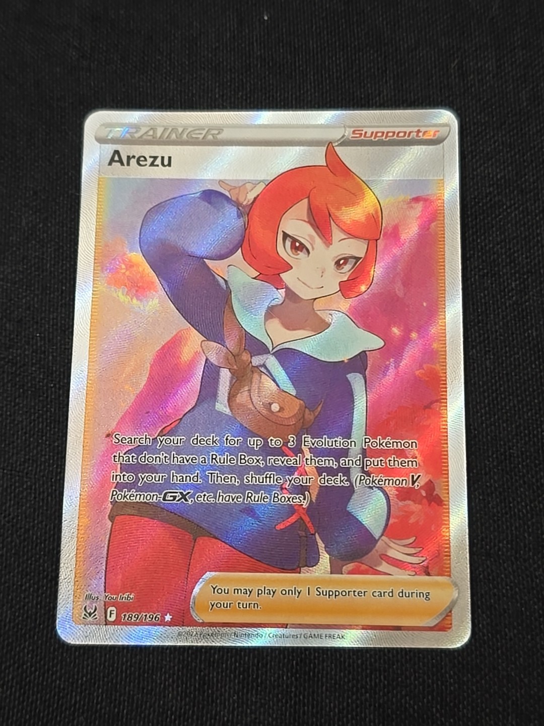 Arezu (Full Art) 189/196 Swsh11: Lost Origin Holo Rare Pokemon TCG Near Mint