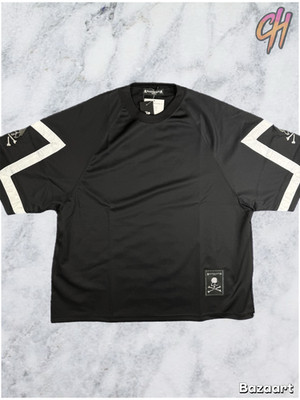 Mastermind Vs. Bape Jacquard Tape Black T-Shirt Size Large (MSRP:$815)