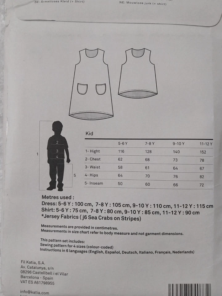 Katia Fabrics Sewing Patterns Mixed Lot Children's Clothing - Image 4 of 4