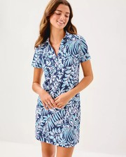 NWT Lilly Pulitzer Dune Dress Sapphire Pool Summer Shorelines XS