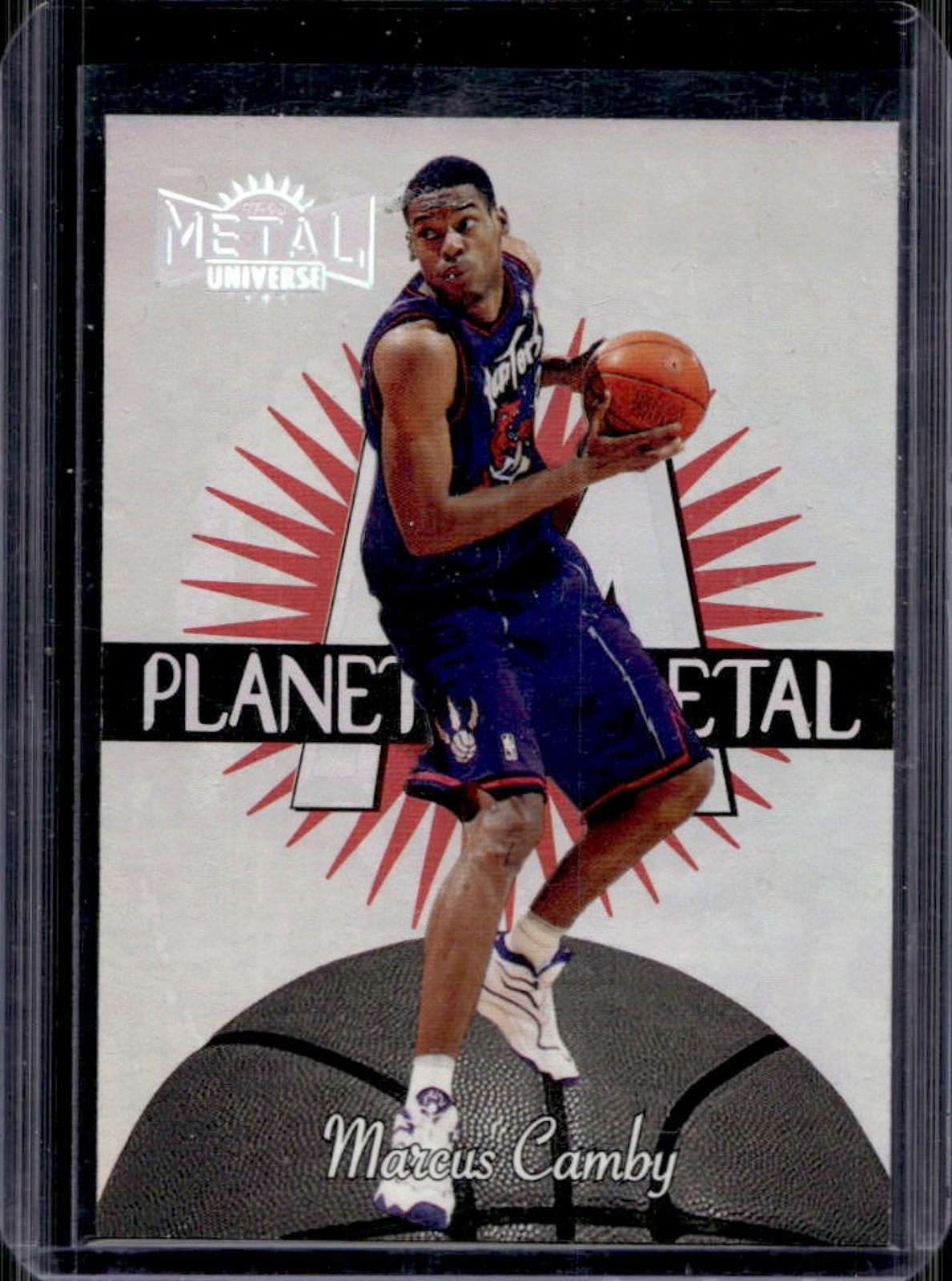 1997-98 Skybox Metal Universe Marcus Camby Planet #6 PM Raptors
