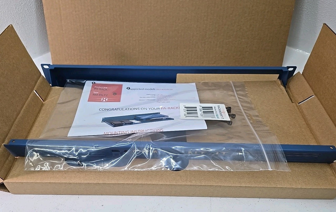 RackMount IT Palo Alto RM-PA-T2 V2 Single Rack Kit 1U Rack Mount - NEW