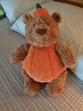 Authentic Jellycat Bartholomew Bear Pumpkin NWT With Dust Bag - FAST SHIPPING