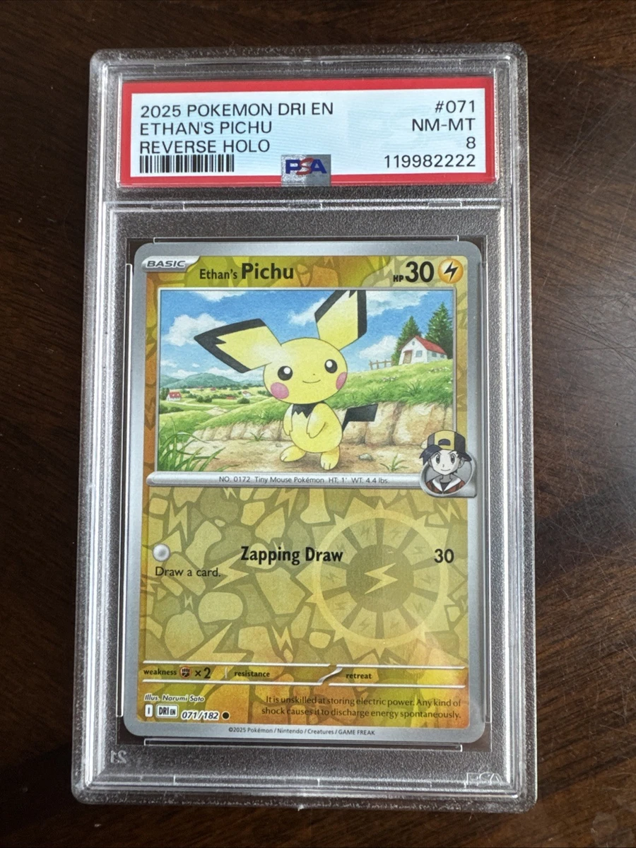 Ethan's Pichu Reverse Holo - 071/182 - Destined Rivals Pokemon