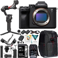 Sony a7 IV Mirrorless Full Frame Camera Body Kit + DJI RS 4 Gimbal Stabilizer