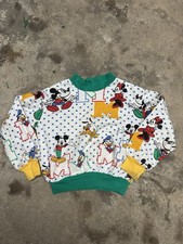Vintage Disney Micky Mouse Kids Sweater All Over Print