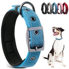 Dog Collars for Medium Dogs, Neoprene Padded and Adjustable, Reflective Wide ...
